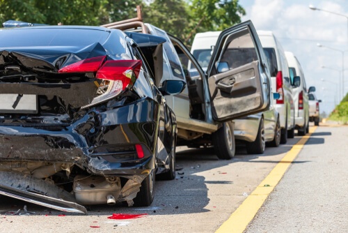 multi vehicle accident on a highway in Pensacola, FL